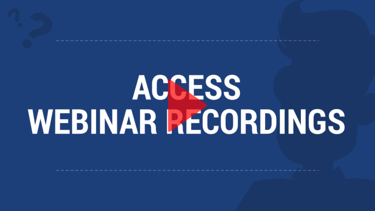 how to access webinar recordings